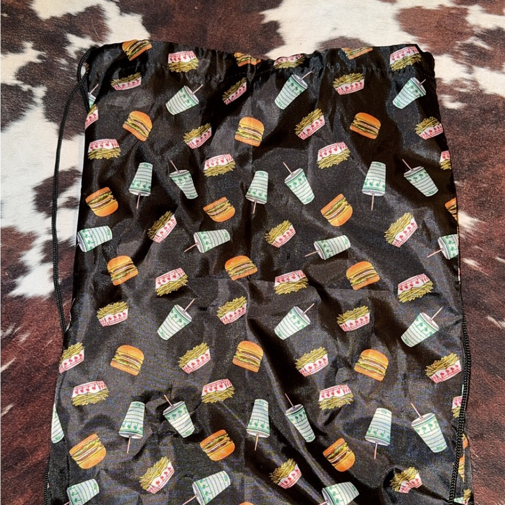 In-N-Out Drawstring Bag, black,